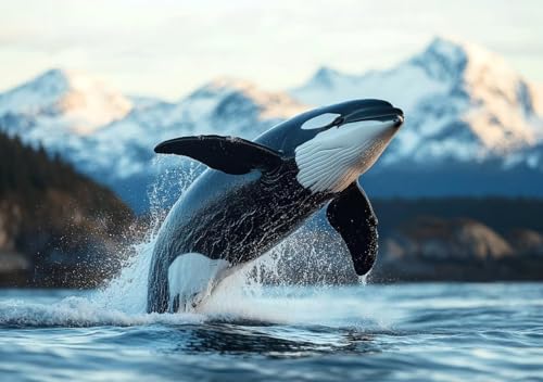Puzzle 500 Teile Erwachsene Klassische Puzzle Tierischer Killerwal, Um Die ProblemlöSungsfäHigkeiten Zu Verbessern, FöRdert Konzentration und Geduld, Erwachsene und Kinder Ab 14 Jahren 52x38 cm D-9 Puzzle 500 Teile Erwachsene Klassische Puzzle Tierischer Killerwal, Um Die ProblemlöSungsfäHigkeiten Zu Verbessern, FöRdert Konzentration und Geduld, Erwachsene und Kinder Ab 14 Jahren 52x38 cm D-9 von Cohnpjng