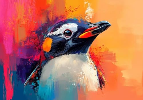 Puzzle 500 Teile Erwachsene Klassische Puzzle Tierpinguin Perfekt Um Die ProblemlöSungsfäHigkeiten Zu Verbessern, FöRdert Konzentration und Geduld, für Erwachsene und Kinder Ab 14 Jahren 52x38 cm Z-3 von Cohnpjng