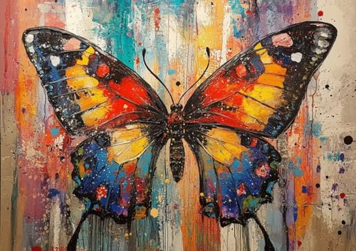 Puzzle 500 Teile Farbiger Schmetterling, Puzzle Erwachsene 52x38cm EIN Herausforderndes RäTsel ImpossiblePuzzle, Puzzlespiele für Die Ganze Familie, Compact Box Mit Poster Geschenke für Frauen Q-1 Puzzle 500 Teile Farbiger Schmetterling, Puzzle Erwachsene 52x38cm EIN Herausforderndes RäTsel ImpossiblePuzzle, Puzzlespiele für Die Ganze Familie, Compact Box Mit Poster Geschenke für Frauen Q-1 von Cohnpjng