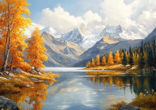 Puzzle 500 Teile Landschaft, Puzzle Erwachsene XXL 52x38 cm EIN Herausforderndes RäTsel ImpossiblePuzzle, Puzzlespiele für Die Ganze Familie, Compact Box Mit Poster Geschenke für Frauen/MäNner E-2 von Cohnpjng