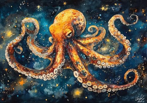 Puzzle 500 Teile Oktopus, Puzzle Erwachsene XXL 52x38 cm EIN Herausforderndes RäTsel ImpossiblePuzzle, DIY Puzzlespiele für Die Ganze Familie, Compact Box Mit Poster Geschenke für Frauen/MäNner F-6 Puzzle 500 Teile Oktopus, Puzzle Erwachsene XXL 52x38 cm EIN Herausforderndes RäTsel ImpossiblePuzzle, DIY Puzzlespiele für Die Ganze Familie, Compact Box Mit Poster Geschenke für Frauen/MäNner F-6 von Cohnpjng
