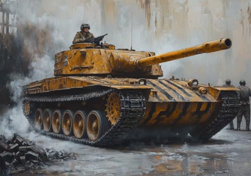 Puzzle 80 Teile 5D DIY Erwachsene Klassische Puzzle Tank Perfekt Um Die ProblemlöSungsfäHigkeiten Zu Verbessern, FöRdert Konzentration und Geduld, für Erwachsene und Kinder Ab 14 Jahren 15x10 cm S-8 von Cohnpjng
