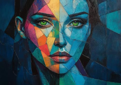 Puzzle 80 Teile Erwachsene Klassische Puzzle Farbe Frau Perfekt Um Die ProblemlöSungsfäHigkeiten Zu Verbessern, FöRdert Konzentration und Geduld, für Erwachsene und Kinder Ab 14 Jahren 15x10 cm D-3 von Cohnpjng