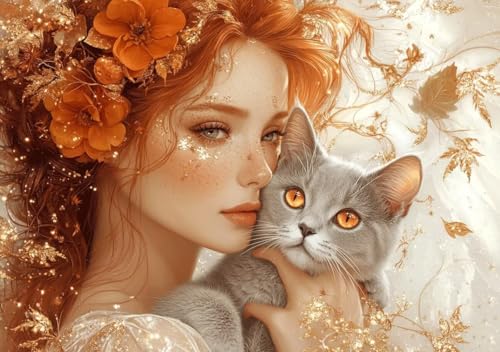 Puzzle 80 Teile Erwachsene Klassische Puzzle Katzenfrau Perfekt Um Die ProblemlöSungsfäHigkeiten Zu Verbessern, FöRdert Konzentration und Geduld, für Erwachsene und Kinder Ab 14 Jahren 15x10 cm S-1 von Cohnpjng