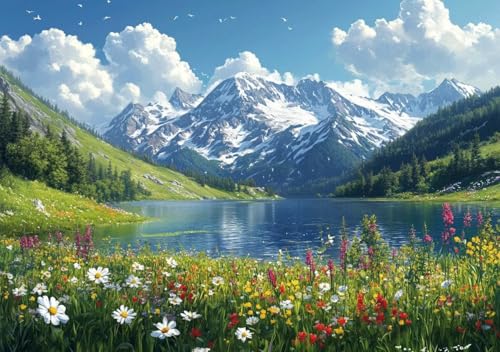 Puzzle 80 Teile Erwachsene Klassische Puzzle Landschaft Perfekt Um Die ProblemlöSungsfäHigkeiten Zu Verbessern, FöRdert Konzentration und Geduld, für Erwachsene und Kinder Ab 14 Jahren 15x10 cm S-5 von Cohnpjng