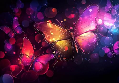 Puzzle 80 Teile Erwachsene Klassische Puzzle Schmetterling Perfekt Um Die ProblemlöSungsfäHigkeiten Zu Verbessern, FöRdert Konzentration und Geduld, für Erwachsene und Kinder Ab 14 Jahren 15x10 cm V-3 von Cohnpjng