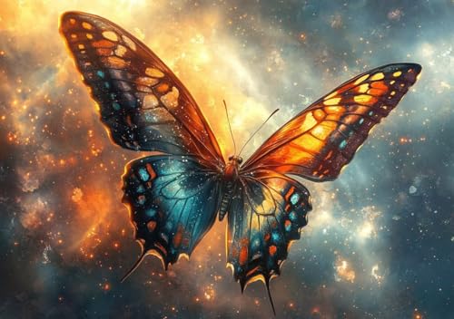 Puzzle 80 Teile Erwachsene Klassische Puzzle Schmetterling Perfekt Um Die ProblemlöSungsfäHigkeiten Zu Verbessern, FöRdert Konzentration und Geduld, für Erwachsene und Kinder Ab 14 Jahren 15x10 cm F-4 von Cohnpjng