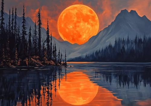 Puzzle 80 Teile Erwachsene Klassische Puzzle Sonnenuntergangslandschaft, ProblemlöSungsfäHigkeiten Zu Verbessern, FöRdert Konzentration und Geduld, Erwachsene und Kinder Ab 14 Jahren 15x10 cm B-4 von Cohnpjng