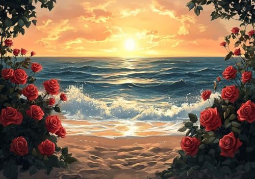 Puzzle 80 Teile Erwachsene Klassische Puzzle Strandrose Perfekt Um Die ProblemlöSungsfäHigkeiten Zu Verbessern, FöRdert Konzentration und Geduld, für Erwachsene und Kinder Ab 14 Jahren 15x10 cm T-0 von Cohnpjng