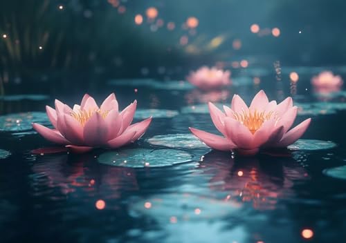 Puzzle 80 Teile Lotus, Puzzle Erwachsene XXL 15x10 cm EIN Herausforderndes RäTsel ImpossiblePuzzle, DIY Puzzlespiele für Die Ganze Familie, Compact Box Mit Poster Geschenke für Frauen/MäNner S-1 von Cohnpjng