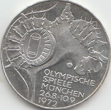 BRD (BR.Deutschland) Jägernr: 404 1972 D vorzüglich Silber 1972 10 DM Olympiade Gelände (Münzen für Sammler) von Coins of Germany