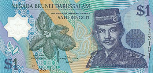 Coins of Germany Brunei Pick-Nr: 22a bankfrisch (I) 1996 1 Ringgit (Banknoten für Sammler) von Coins of Germany