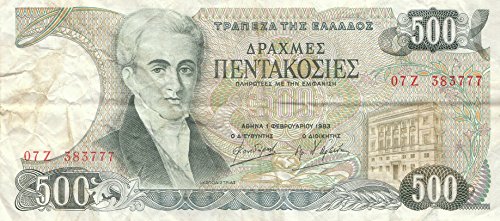 Coins of Germany Griechenland Pick-Nr: 201a gebraucht (III) 1983 500 Drachmai (Banknoten für Sammler) von Coins of Germany