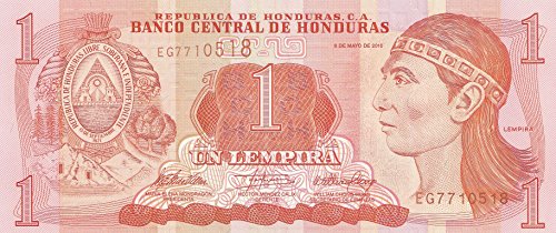Coins of Germany Honduras Pick-Nr: 89-NEW bankfrisch (I) 2010 1 Lempira (Banknoten für Sammler) von Coins of Germany