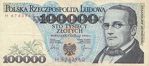 Coins of Germany Polen Pick-Nr: 154a gebraucht (III) 1990 100.000 Zloty (Banknoten für Sammler) von Coins of Germany