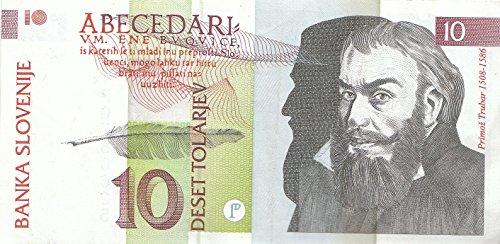 Coins of Germany Slowenien Pick-Nr: 11a gebraucht (III) 1992 10 Tolarjev (Banknoten für Sammler) von Coins of Germany