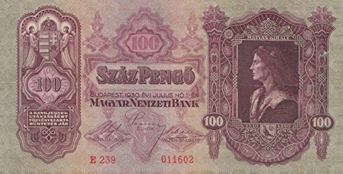 Coins of Germany Ungarn Pick-Nr: 98 gebraucht (III) 1930 100 Pengö (Banknoten für Sammler) von Coins of Germany