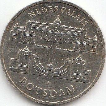 DDR Jägernr: 1610 1986 A Stgl./unzirkuliert Neusilber 1986 5 Mark Neues Palais Potsdam (Münzen für Sammler) von Coins of Germany