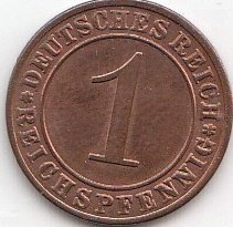 Deutsches Reich Jägernr: 313 1929 D sehr schön Bronze 1929 1 Reichspfennig Ährengarbe (Münzen für Sammler) von Coins of Germany