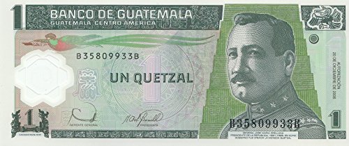 Guatemala Pick-Nr: 109 bankfrisch (I) 2006 1 Quetzal Polymer (Banknoten für Sammler) von Coins of Germany