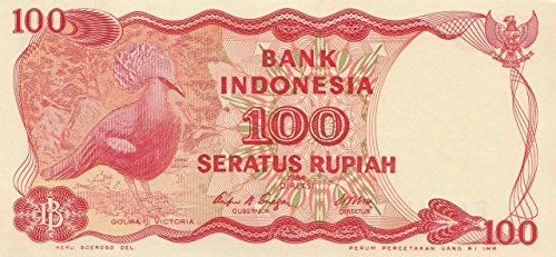 Coins of Germany Indonesien Pick-Nr: 122a bankfrisch 1984 100 Rupiah Vogel (Banknoten für Sammler) von Coins of Germany