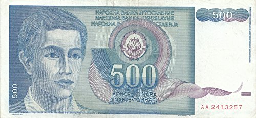 Jugoslawien Pick-Nr: 106 gebraucht (III) 1990 500 Dinara (Banknoten für Sammler) von Coins of Germany