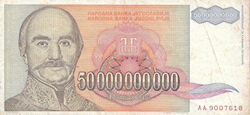 Jugoslawien Pick-Nr: 136 gebraucht (III) 1993 50 Milliarden Dinara (Banknoten für Sammler) von Coins of Germany