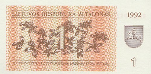Coins of Germany Litauen Pick-Nr: 39 bankfrisch (I) 1992 1 Talonas Kiebitze (Banknoten für Sammler) von Coins of Germany