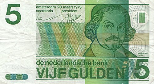 Niederlande Pick-Nr: 95a gebraucht (III) 1973 5 Gulden (Banknoten für Sammler) von Coins of Germany