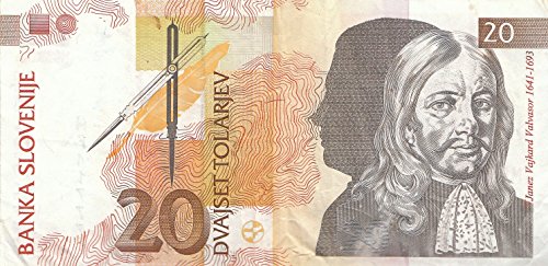 Coins of Germany Slowenien Pick-Nr: 12a gebraucht (III) 1992 20 Tolarjev (Banknoten für Sammler) von Coins of Germany