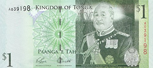 Tonga Pick-Nr: 37a bankfrisch (I) 2008 1 Pa'anga Buckelwal (Banknoten für Sammler) von Coins of Germany