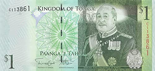 Tonga Pick-Nr: 37b bankfrisch (I) 2009 1 Pa'anga Buckelwal (Banknoten für Sammler) von Coins of Germany