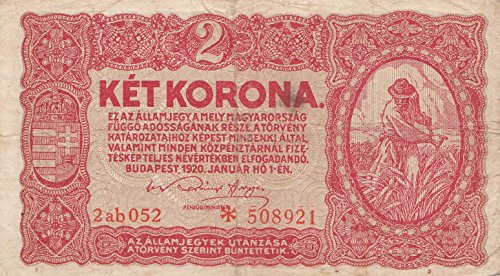 Coins of Germany Ungarn Pick-Nr: 58 gebraucht (III) 1920 2 Korona Bauer (Banknoten für Sammler) von Coins of Germany