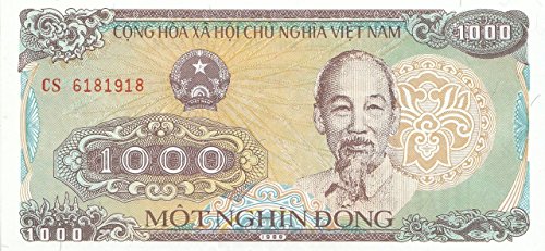 Vietnam Pick-Nr: 106a gebraucht (III) 1988 1000 Dong Ho Chi Minh (Banknoten für Sammler) von Coins of Germany