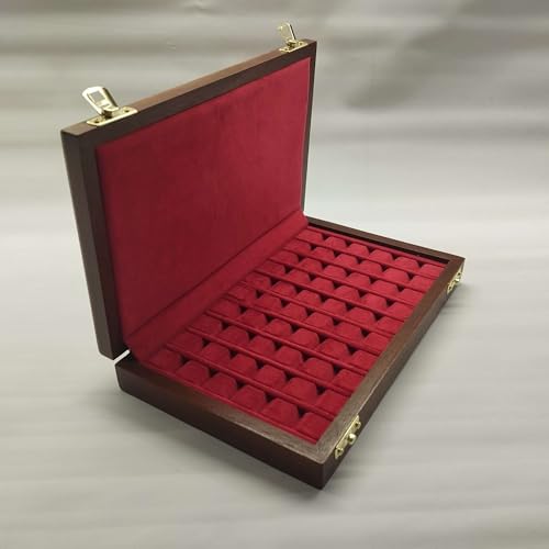 Edelstein-Etui für Edelsteine, 50 Fächer (GEM-50-RO) von Coins&More