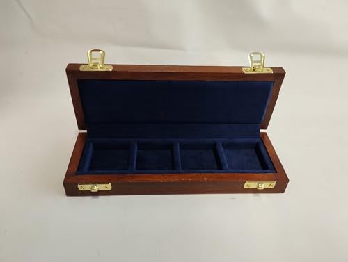 Münzbox - 4 Boxen 40x40 mm (Art. 4x40x40 BL) von Coins&More