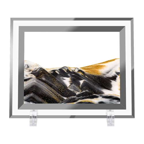 Coitak Bewegtes Sandkunstbild, dynamisches Sandbild, goldene Desktop-Sandkunst für Heimdekoration und Büro von Coitak