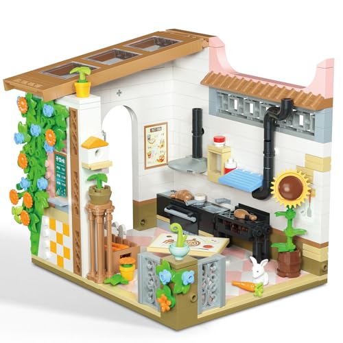 Cokomono Küche Bauspielzeug, 588 Teile, Mini Märchenhütte mit Küche, Esszimmer, Schlafzimmer, Wohnzimmer, Bad, Spielzimmer, für Kinder ab 6 Jahren Cokomono Küche Bauspielzeug, 588 Teile, Mini Märchenhütte mit Küche, Esszimmer, Schlafzimmer, Wohnzimmer, Bad, Spielzimmer, für Kinder ab 6 Jahren von Cokomono