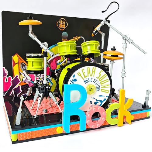 Cokomono Schlagzeug Bauspielzeug, 544 Teile, Trommel Modell für Kinder ab 6 Jahren, DIY Drum Kit, Lernspielzeug Cokomono Schlagzeug Bauspielzeug, 544 Teile, Trommel Modell für Kinder ab 6 Jahren, DIY Drum Kit, Lernspielzeug von Cokomono