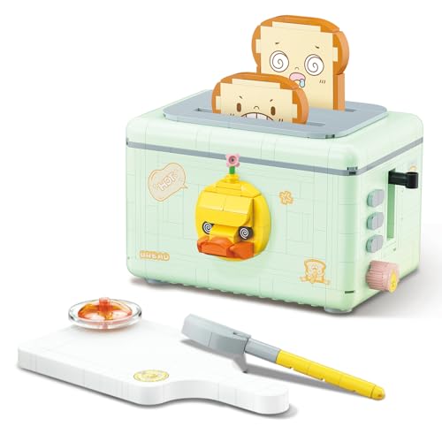 Cokomono Bausteine Bausatz, Bausteine Spielzeug, Küchen-Spielzeugset für Kinder ab 6 Jahren (Toaster) von Cokomono