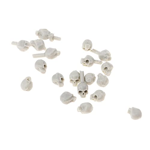 20 Resin Soldier Skull Resin Model Skeleton 5mm Resin Miniaturen von Colcolo