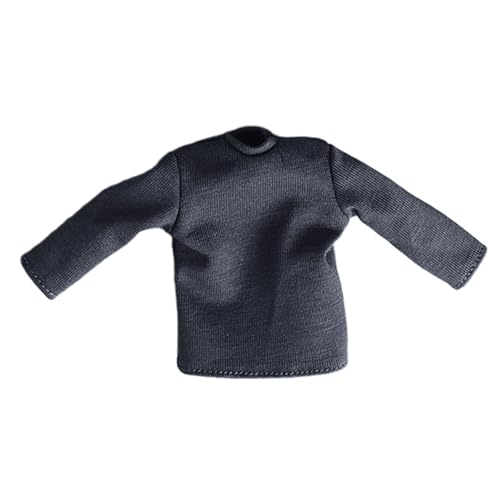 Colcolo 1/12 Langarmhemden im Maßstab, Pullover, modisches Freizeit-Outfit, Kostüm, Miniatur-T-Shirts für den Körper von 6-Zoll-Figuren, Grau Colcolo 1/12 Langarmhemden im Maßstab, Pullover, modisches Freizeit-Outfit, Kostüm, Miniatur-T-Shirts für den Körper von 6-Zoll-Figuren, Grau von Colcolo