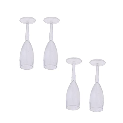 Colcolo 1/12 Puppenhaus Geschirr 4 Becher Wein Glas Glas Aufenthaltsraum von Colcolo