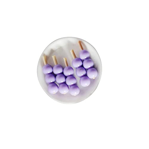 Colcolo 1/12 Puppenhaus Mini Lebensmittel Modell Spielzeug, Puppenhaus Dekoration Zubehör, Modell Lebensmittel Spielzeug, für Puppenhaus Küc, Violett von Colcolo