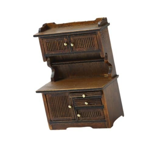 Colcolo 1/16 Dollhouse Bücherregal Dollhouse Storage Cabinet Smooth Polishing Doll House Accessoires Life Scenery Display Schrank, Kaffee Colcolo 1/16 Dollhouse Bücherregal Dollhouse Storage Cabinet Smooth Polishing Doll House Accessoires Life Scenery Display Schrank, Kaffee von Colcolo