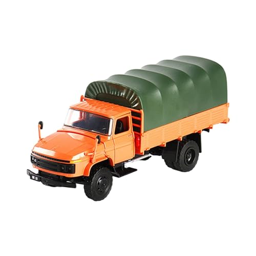Colcolo 1/28 Diecast Alloy Transport Truck Collectibles Simulationsmodell für Bücherregal Büro Wohnzimmer Zuhause Luftfahrt Gedenken, Orange von Colcolo