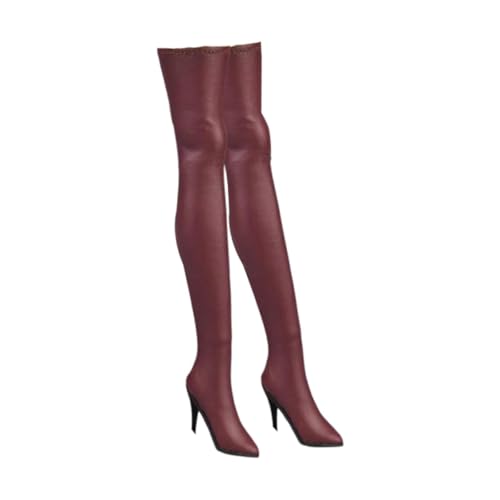 Colcolo 1/6 Actionfiguren Hohe Stiefel 12 Zoll weibliche Puppe High Heel Stiefel DIY Kinder Erwachsene Geschenke tragbare Fußpuppe Schuhe Lange Stiefel, Rot Colcolo 1/6 Actionfiguren Hohe Stiefel 12 Zoll weibliche Puppe High Heel Stiefel DIY Kinder Erwachsene Geschenke tragbare Fußpuppe Schuhe Lange Stiefel, Rot von Colcolo