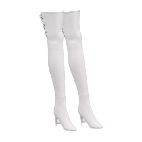 Colcolo 1/6 Actionfiguren Hohe Stiefel 12 Zoll weibliche Puppe High Heel Stiefel DIY Kinder Erwachsene Geschenke tragbare Fußpuppe Schuhe Lange Stiefel, Weiß Colcolo 1/6 Actionfiguren Hohe Stiefel 12 Zoll weibliche Puppe High Heel Stiefel DIY Kinder Erwachsene Geschenke tragbare Fußpuppe Schuhe Lange Stiefel, Weiß von Colcolo