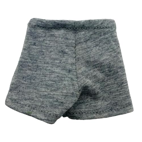 Colcolo 1/6 Shorts Figur Kleidung Cosplay Mini Kurze Hosen Miniatur Puppenkostüm für 12'' Weibliche Puppen Figur Zubehör Kostüm, Grau von Colcolo