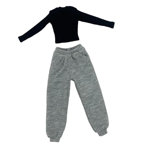 Colcolo 1/6 Skala weibliche Kleidung handgefertigtes Dress -up Casual Actionfiguren Kleidung Kostüm für 12 -Zoll -Actionfigur Kleidungszubehör, Grau Und Schwarz Colcolo 1/6 Skala weibliche Kleidung handgefertigtes Dress -up Casual Actionfiguren Kleidung Kostüm für 12 -Zoll -Actionfigur Kleidungszubehör, Grau Und Schwarz von Colcolo